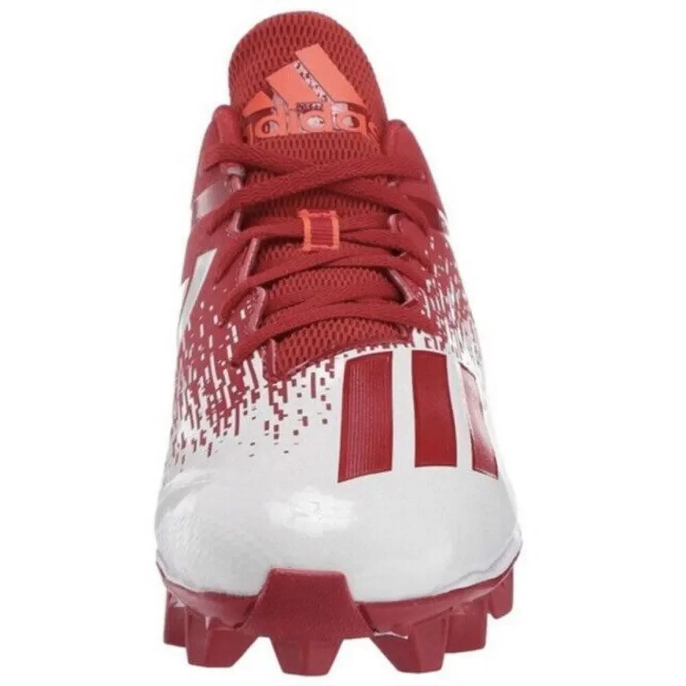 Men's Size 16‎ Adidas Adizero SPARK Mid Football Cleats Red/White EH3442